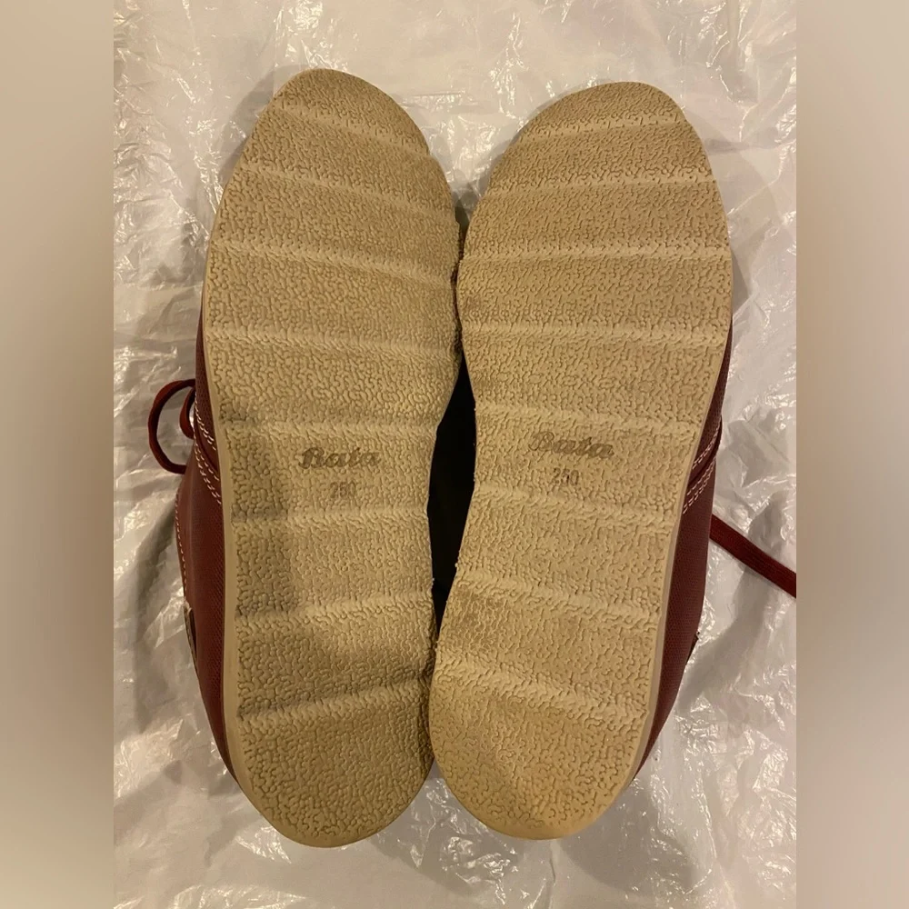 Beta Leather Derbys Shoes cognac red lace up stitched men's size 9